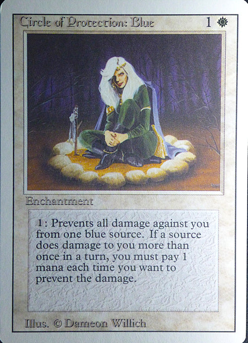 Magic the Gathering: Revised/3rd Edition
Circle of Protection Blue - Revised - Common - 010