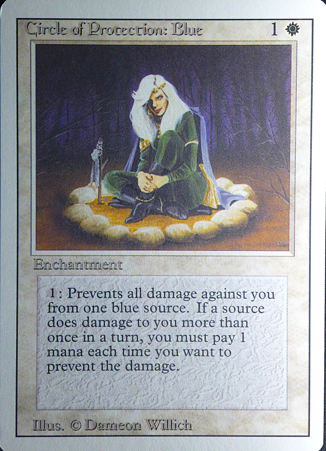 Magic the Gathering: Revised/3rd Edition
Circle of Protection Blue - Revised - Common - 010