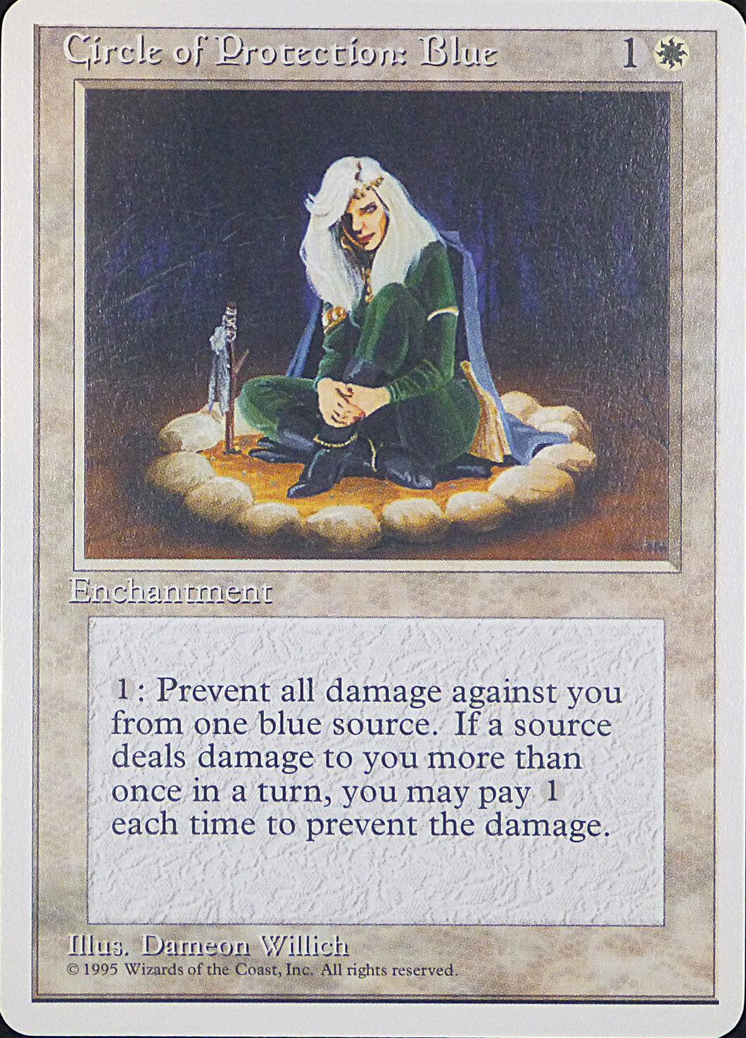 Magic the Gathering: Fourth Edition

Circle of Protection: Blue Fourth C0015