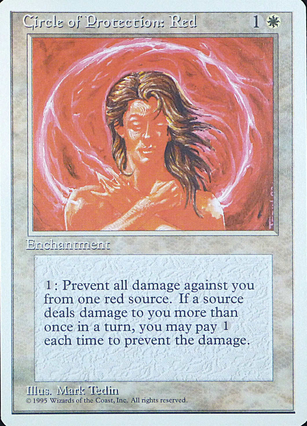 Magic the Gathering: Fourth Edition

Circle of Protection: Red Fourth C0017