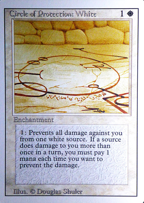 Magic the Gathering: Revised/3rd Edition
Circle of Protection White - Revised - Common - 013