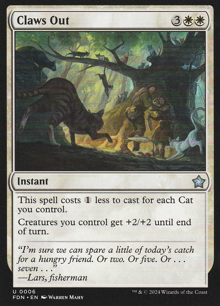 Magic the Gathering: Foundations Claws Out FDN U0006 Non-Foil