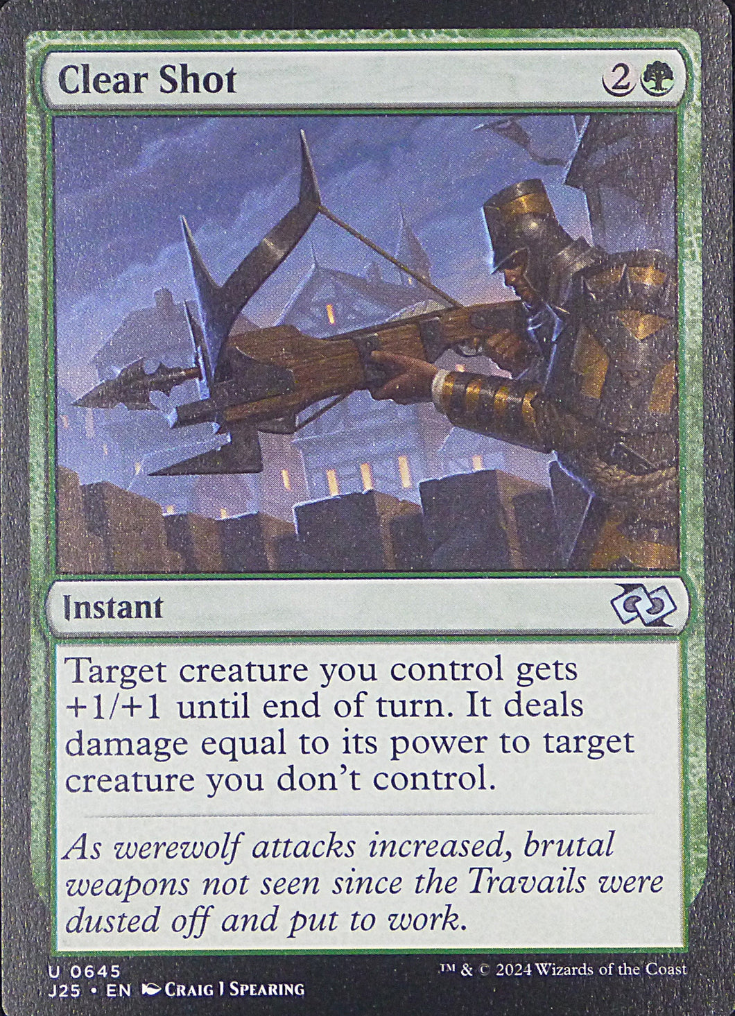 Magic the Gathering: Foundations Jumpstart

Clear Shot J25 U0645