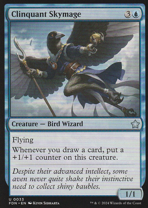 Magic the Gathering: Foundations Clinquant Skymage FDN U0033 Non-Foil