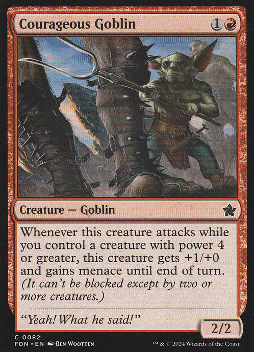 Magic the Gathering: Foundations Courageous Goblin FDN C0082 Non-Foil