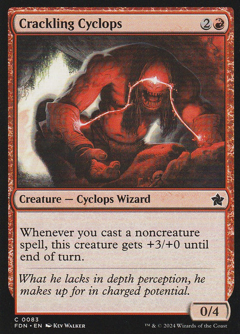 Magic the Gathering: Foundations Crackling Cyclops FDN C0083 Non-Foil