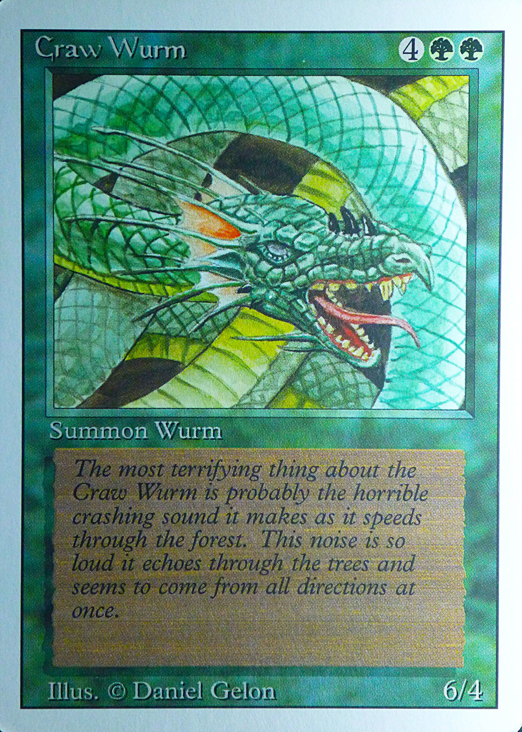 Magic the Gathering: Revised/3rd Edition
Craw Wurm - Revised - Common - 190