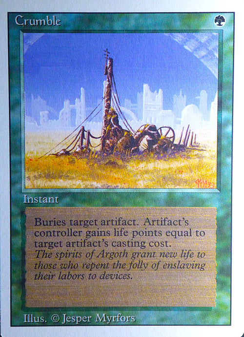Magic the Gathering: Revised/3rd Edition
Crumble - Revised - Uncommon - 191