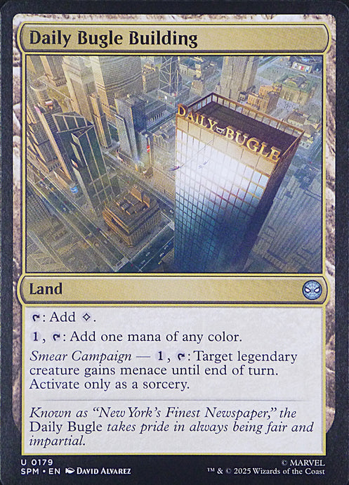 Magic the Gathering: Spider-Man

Daily Bugle Building SPM U0179