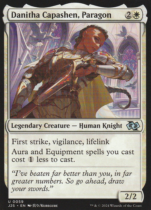 Magic the Gathering: Foundations Jumpstart Danitha Capashen Paragon J25 U0059