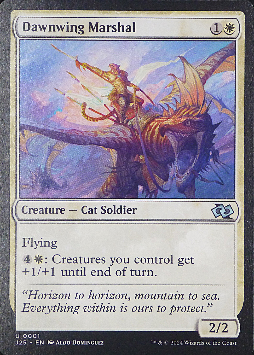 Magic the Gathering: Foundations Jumpstart

Dawnwing Marshal J25 U0001