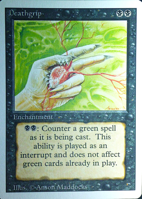 Magic the Gathering: Revised/3rd Edition
Deathgrip - Revised - Uncommon - 101