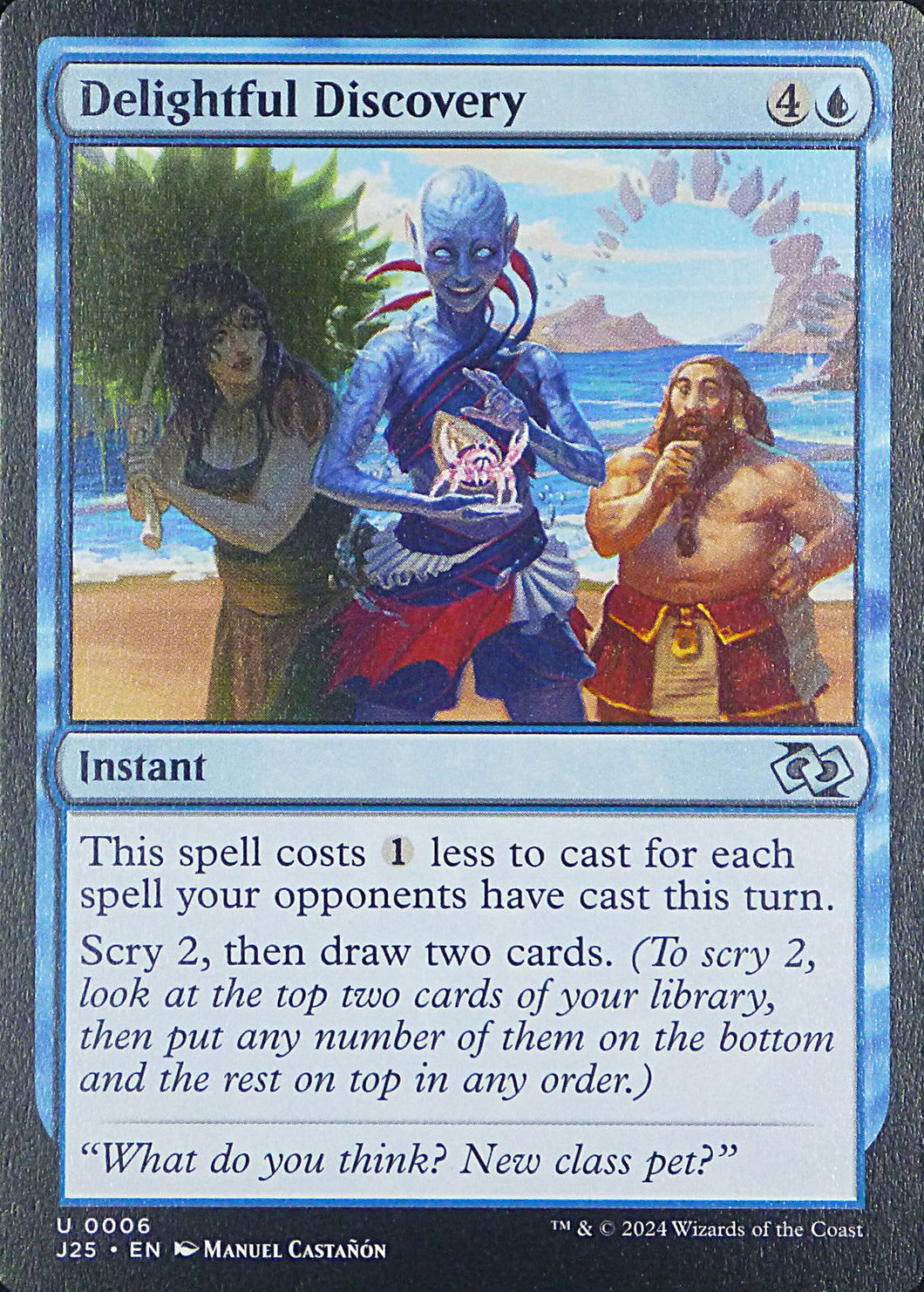 Magic the Gathering: Foundations Jumpstart

Delightful Discovery J25 U0006