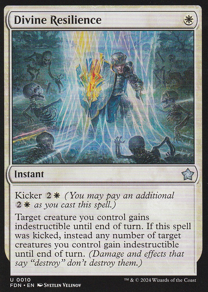Magic the Gathering: Foundations Divine Resilience FDN U0010 Non-Foil