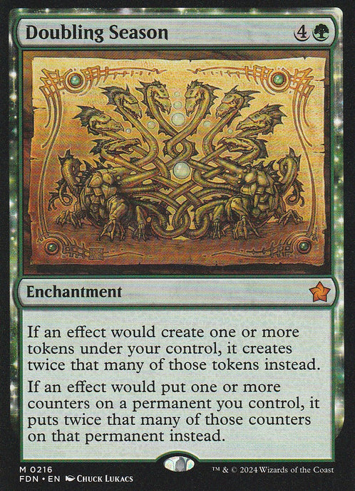 Magic the Gathering: Foundations Doubling Season FDN M0216 Non-Foil
