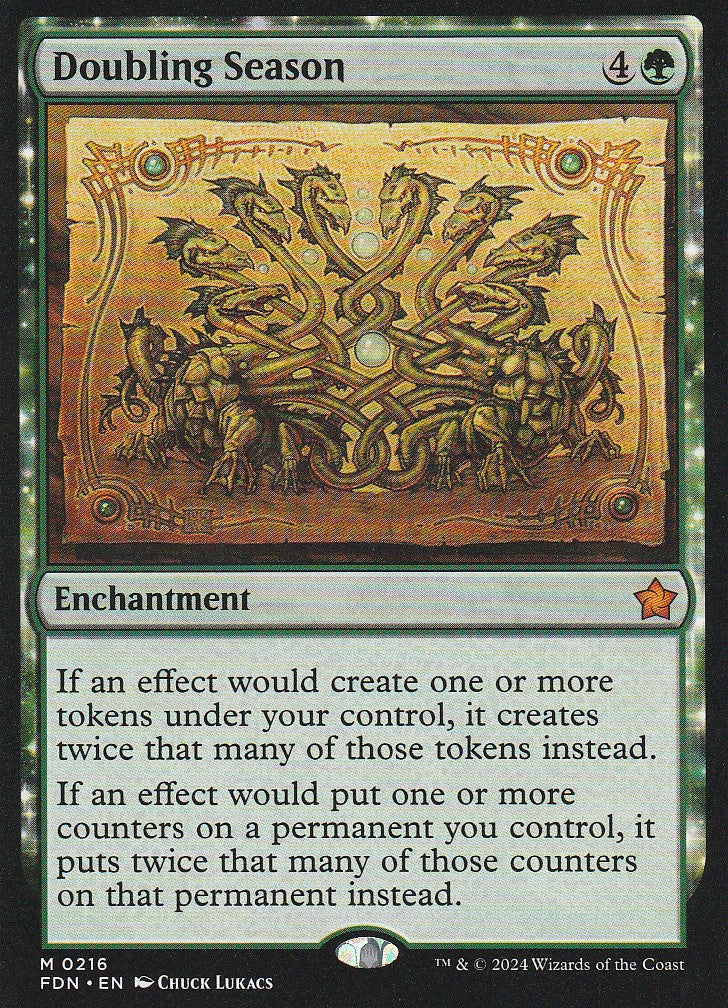 Magic the Gathering: Foundations Doubling Season FDN M0216 Non-Foil