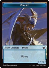 Load image into Gallery viewer, Magic the Gathering: Foundations

Drake FDN T0008 Token

This card has been never played and placed straight in to a Ultra Pro Penny Sleeve
