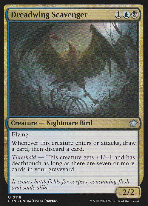 Magic the Gathering: Foundations Dreadwing Scavenger U0118 Non-Foil