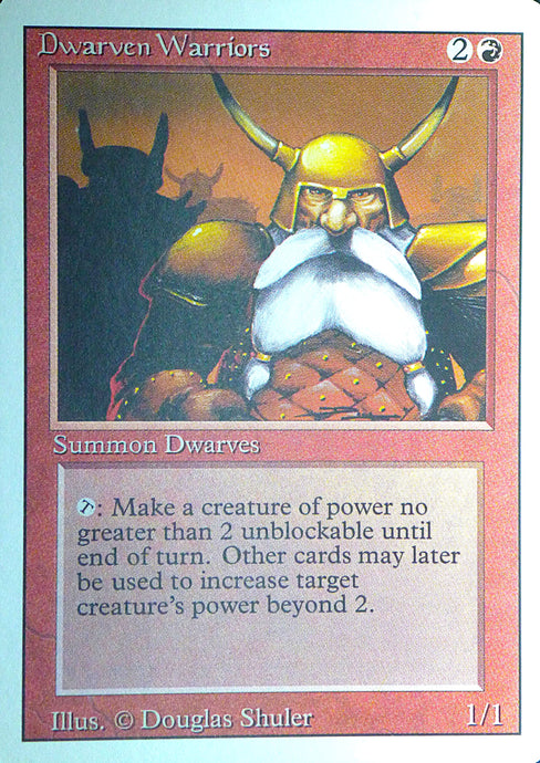 Magic the Gathering: Revised/3rd Edition
Dwarven Warriors - Revised - Common - 144