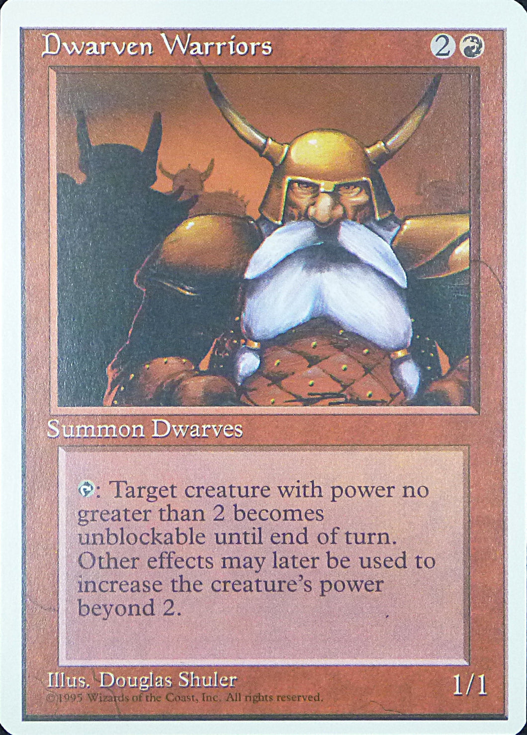 Magic the Gathering: Fourth Edition

Dwarven Warriors Fourth C0187