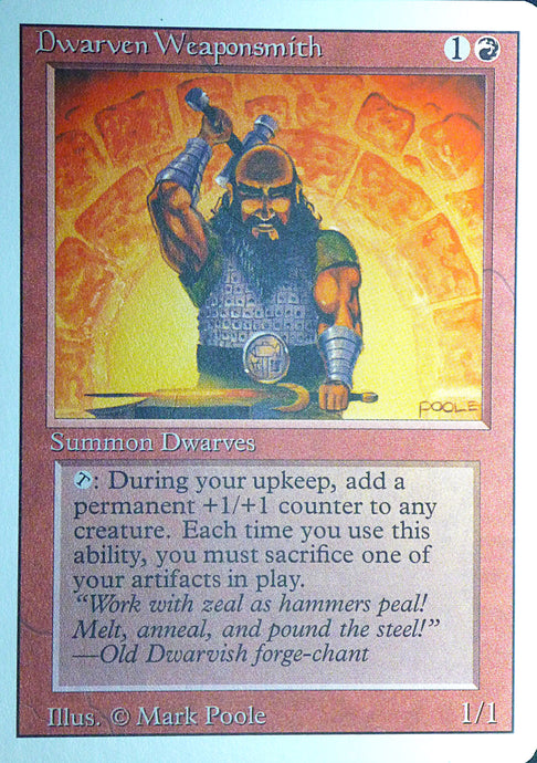 Magic the Gathering: Revised/3rd Edition
Dwarven Weaponsmith - Revised - Uncommon - 145