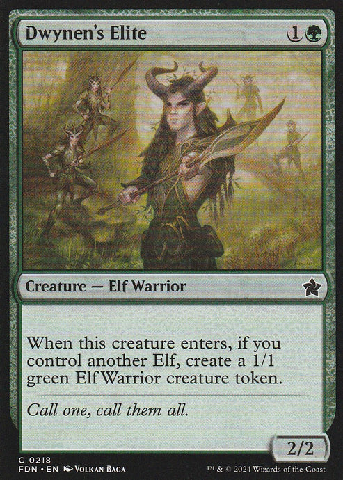 Magic the Gathering: Foundations Dwynen's Elite FDN C0218 Non-Foil