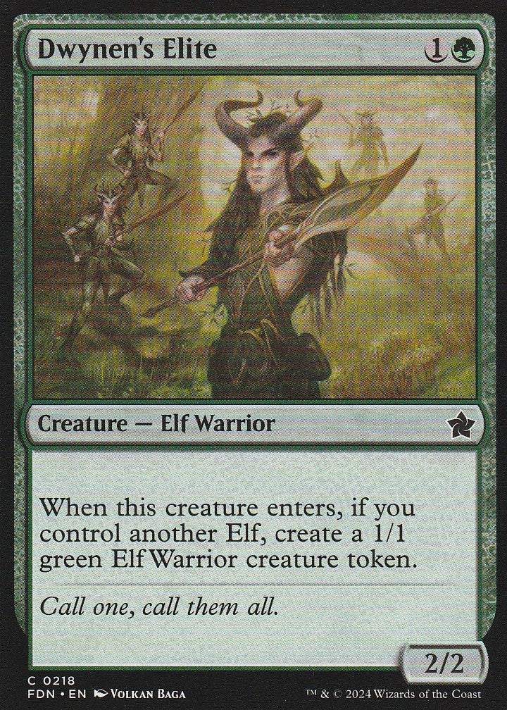 Magic the Gathering: Foundations Dwynen's Elite FDN C0218 Non-Foil