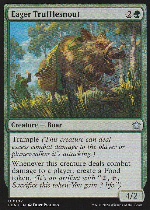 Magic the Gathering: Foundations Eager Trufflesnout FDN U0102 Non-Foil