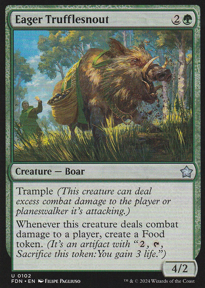 Magic the Gathering: Foundations Eager Trufflesnout FDN U0102 Non-Foil