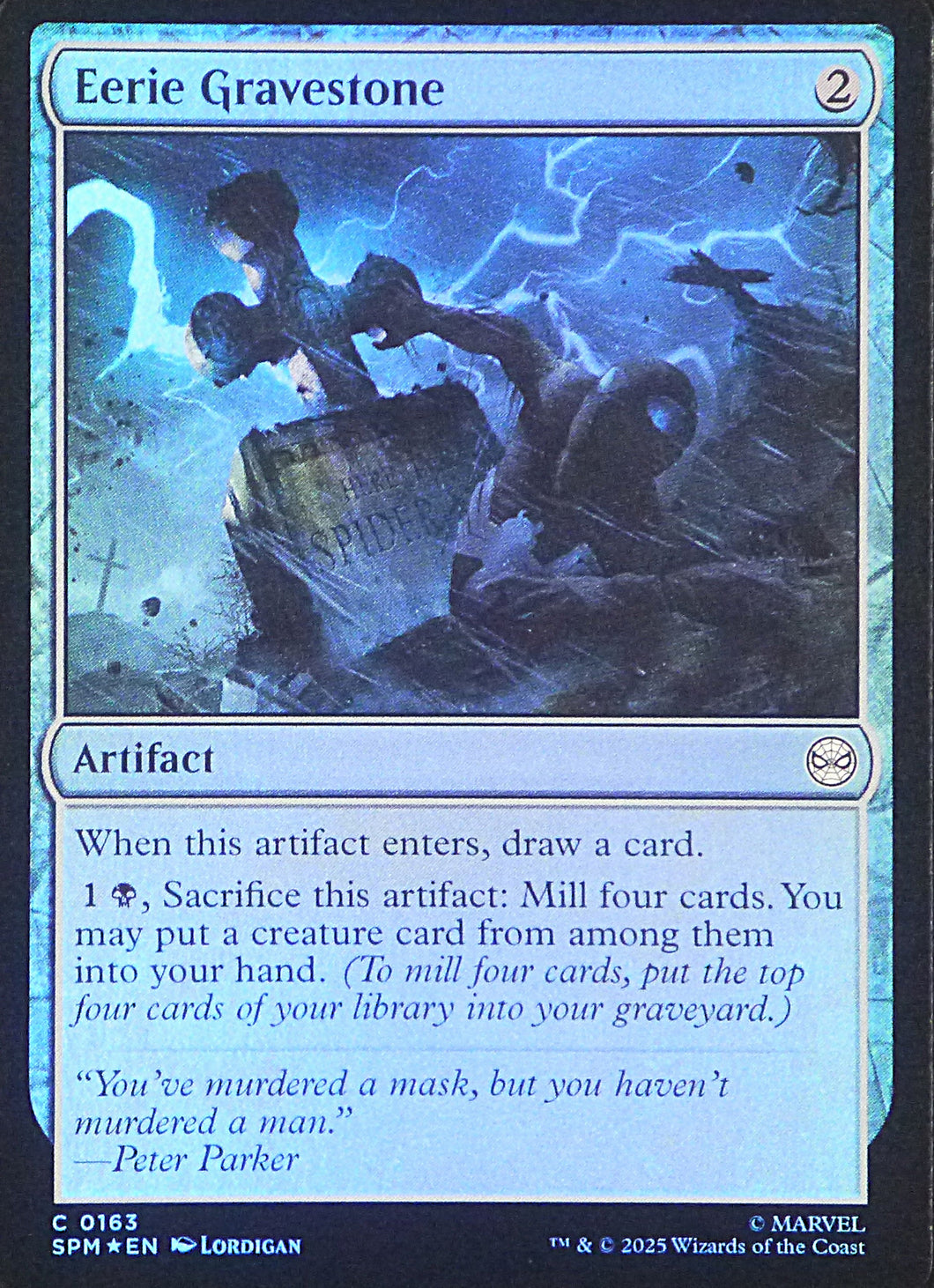 Magic the Gathering: Spider-Man

Eerie Gravestone SPM C0163 - Foil