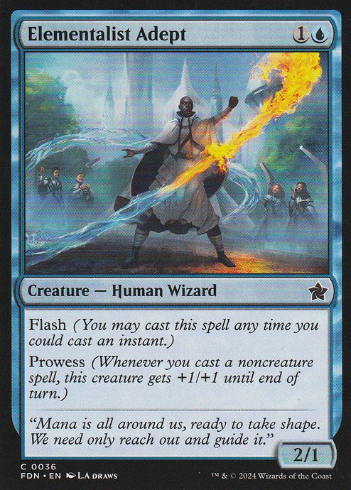 Magic the Gathering: Foundations Elementalist Adpet FDN C0036 Non-Foil