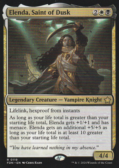 Magic the Gathering: Foundations Elenda, Saint of Dusk FDN R0119 Non-Foil