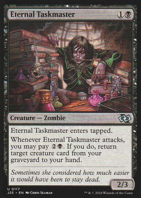 Magic the Gathering: Foundations Jumpstart Eternal Taskmaster J25 U0117