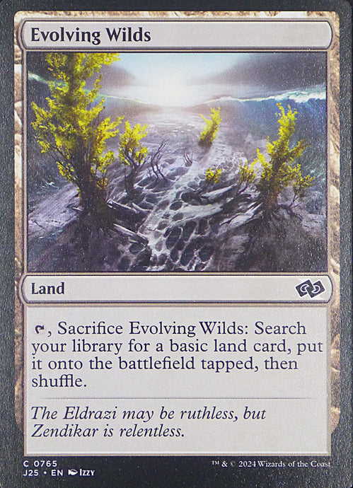 Magic the Gathering: Foundations Jumpstart

Evolving Wilds J25 C0765