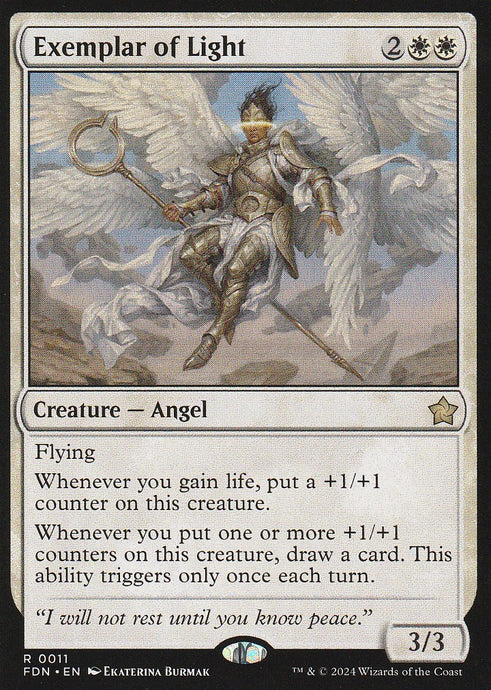 Magic the Gathering: Foundations Exemplar of Light FDN R0011 Non-Foil