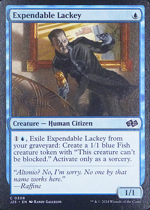 Magic the Gathering: Foundations Jumpstart

Expendable Lackey J25 C0308