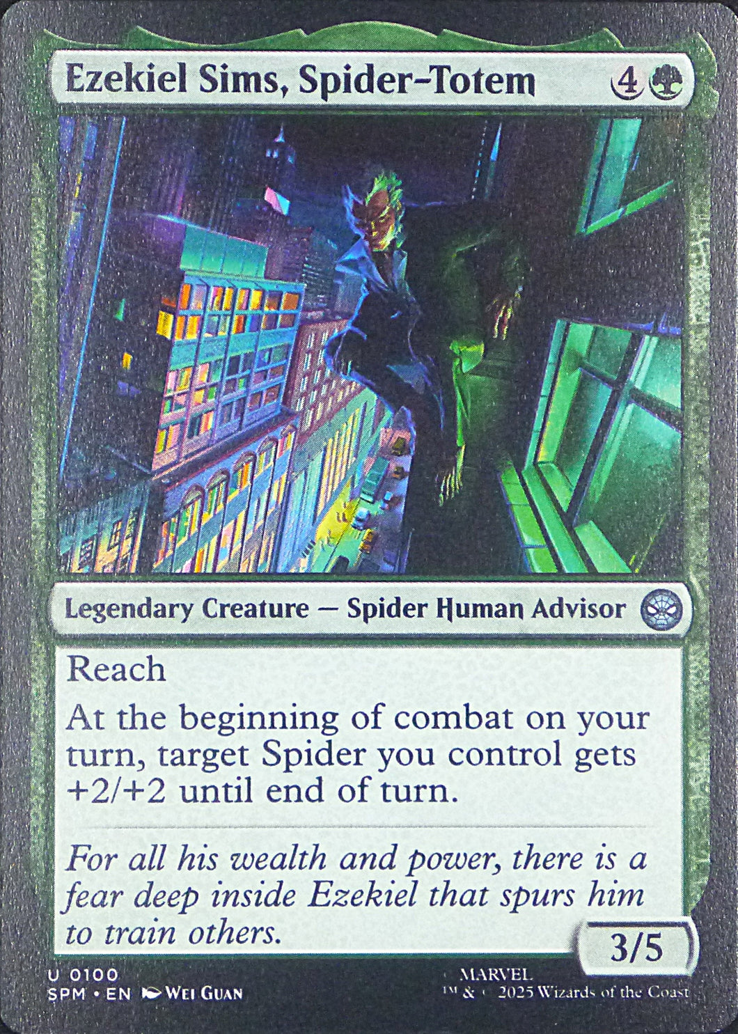 Magic the Gathering: Spider-Man

Ezekiel Sims, Spider-Totem SPM U0100