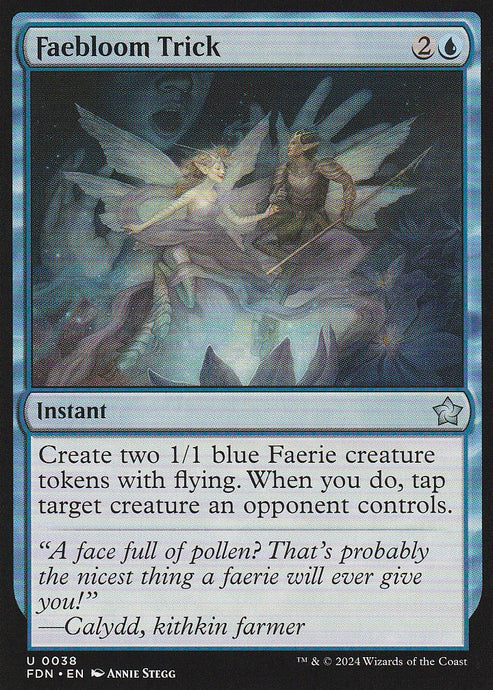 Magic the Gathering: Foundations Faebloom Trick FDN U0038 Non-Foil
