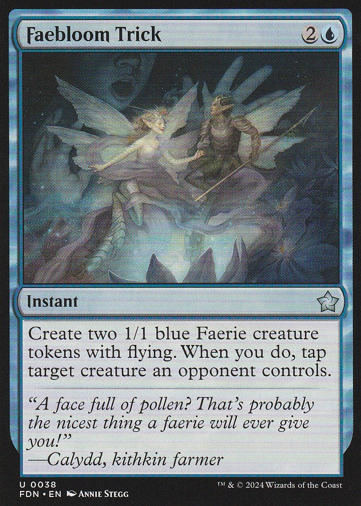 Magic the Gathering: Foundations Faebloom Trick FDN U0038 Non-Foil