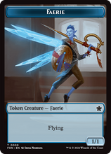 Load image into Gallery viewer, Magic the Gathering: Foundations

Faerie FDN T0009 Non-Foil

This card has been never played and placed straight in to a Ultra Pro Penny Sleeve
