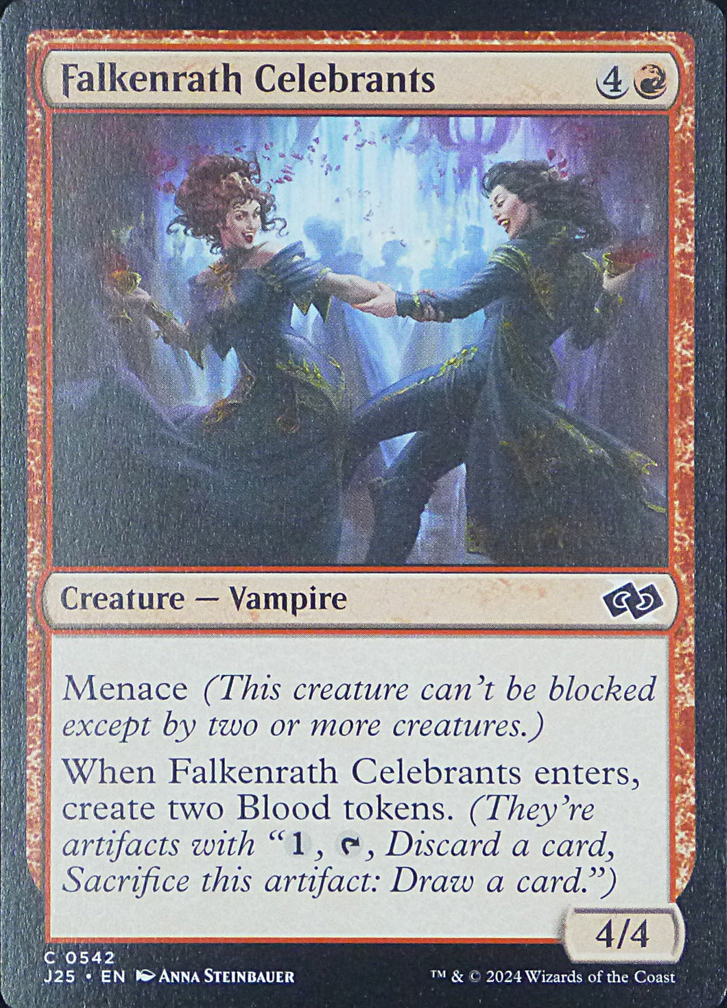 Magic the Gathering: Foundations Jumpstart

Falkenrath Celebrants J25 C0542