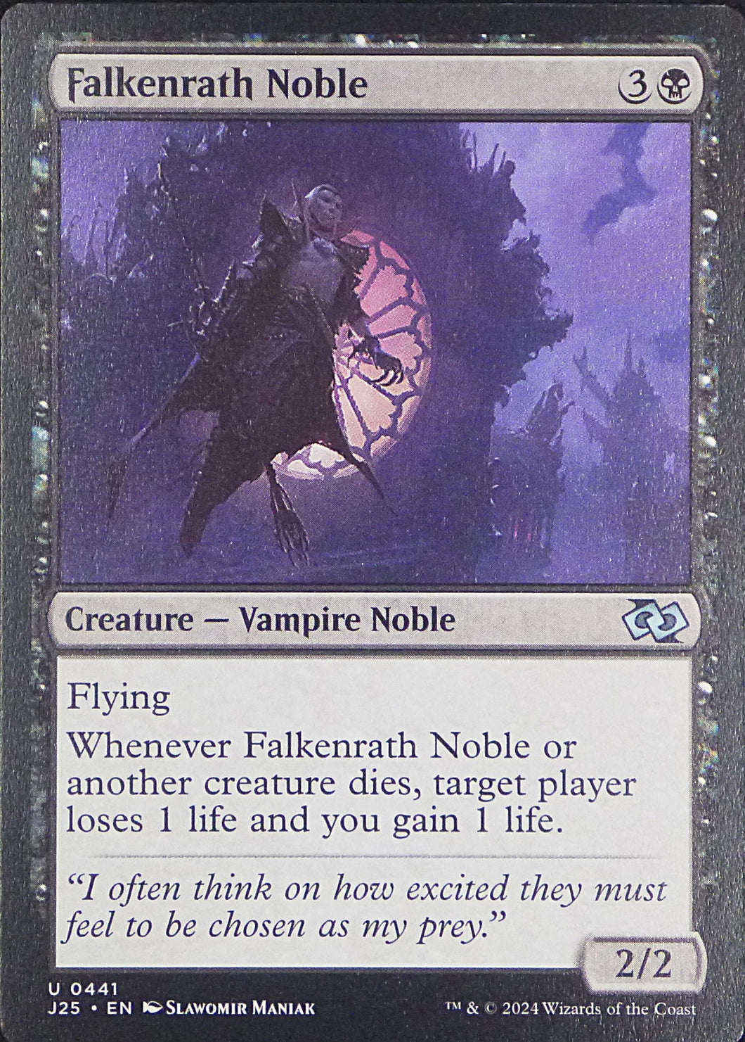 Magic the Gathering: Foundations Jumpstart

Falkenrath Noble J25 U0441