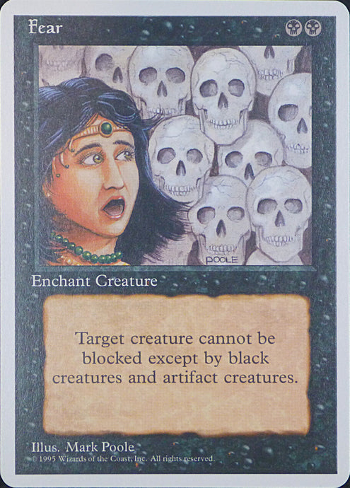Magic the Gathering: Fourth Edition

Fear Fourth C0137