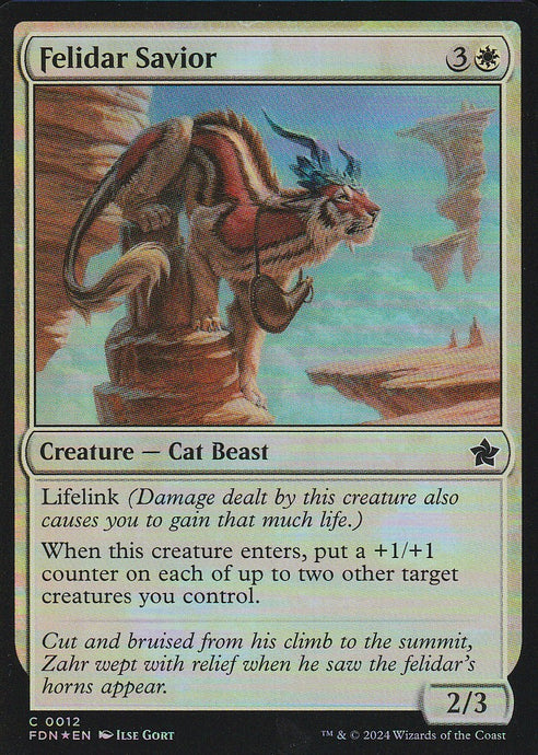 Magic the Gathering: Foundations Felidar Savior FDN C0012 Foil