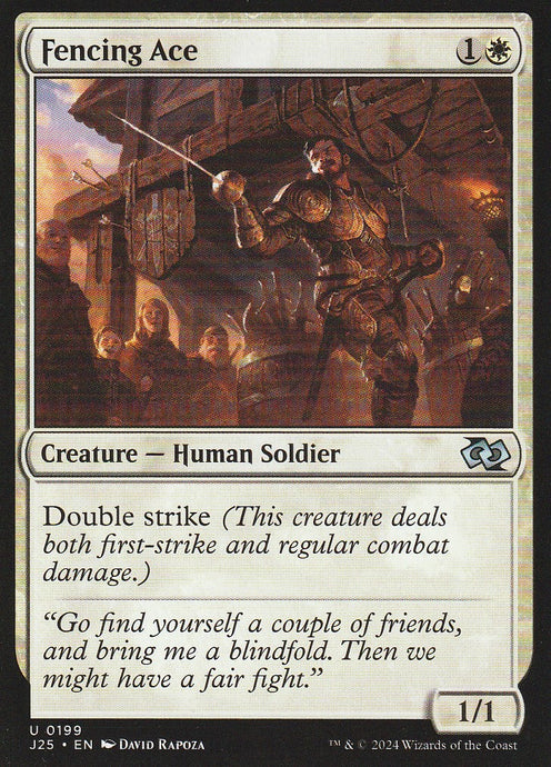 Magic the Gathering: Foundations Jumpstart Fencing Ace J25 U0199