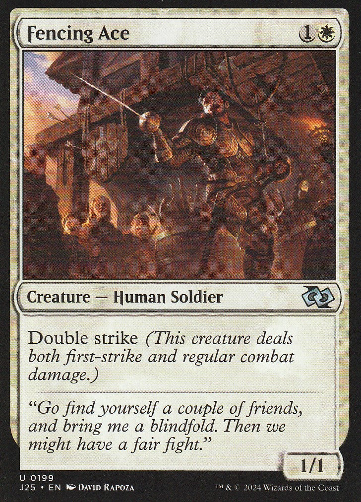 Magic the Gathering: Foundations Jumpstart Fencing Ace J25 U0199