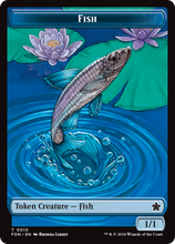 Load image into Gallery viewer, Magic the Gathering: Foundations

Fish FDN T0010 Non-Foil

This card has been never played and placed straight in to a Ultra Pro Penny Sleeve
