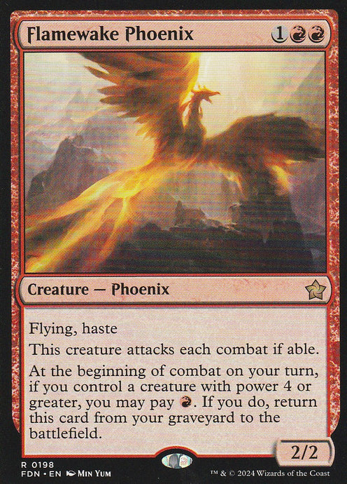 Magic the Gathering: Foundations Flamewake Phoenix FDN R0198