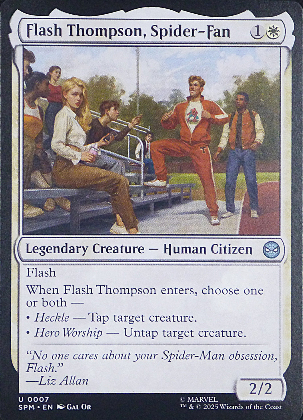 Magic the Gathering: Spider-Man

Flash Thompson, Spider-Fan SPM U0007