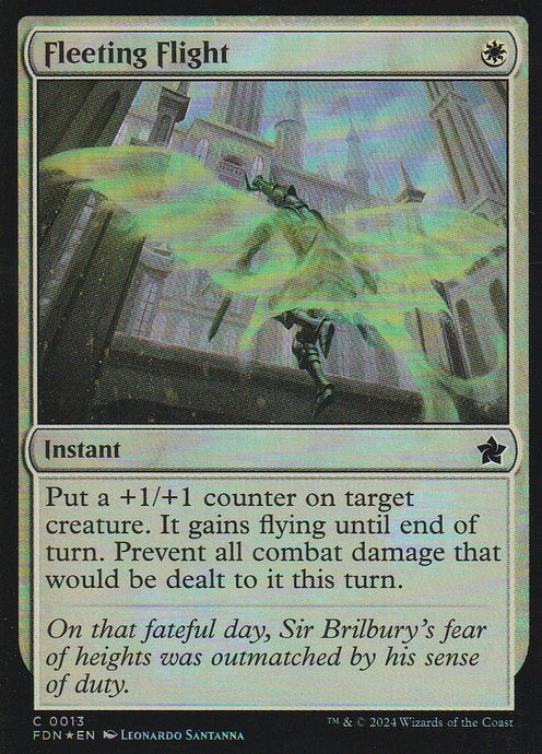 Magic the Gathering: Foundations Fleeting Flight FDN C0013 Foil